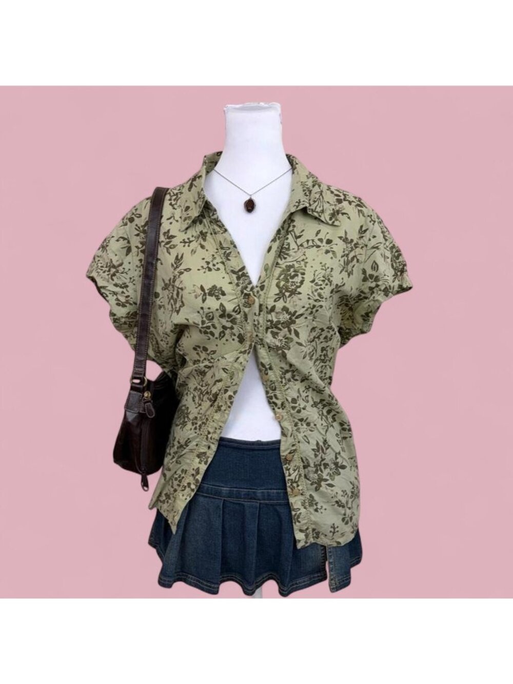 90s floral granola girl shirt